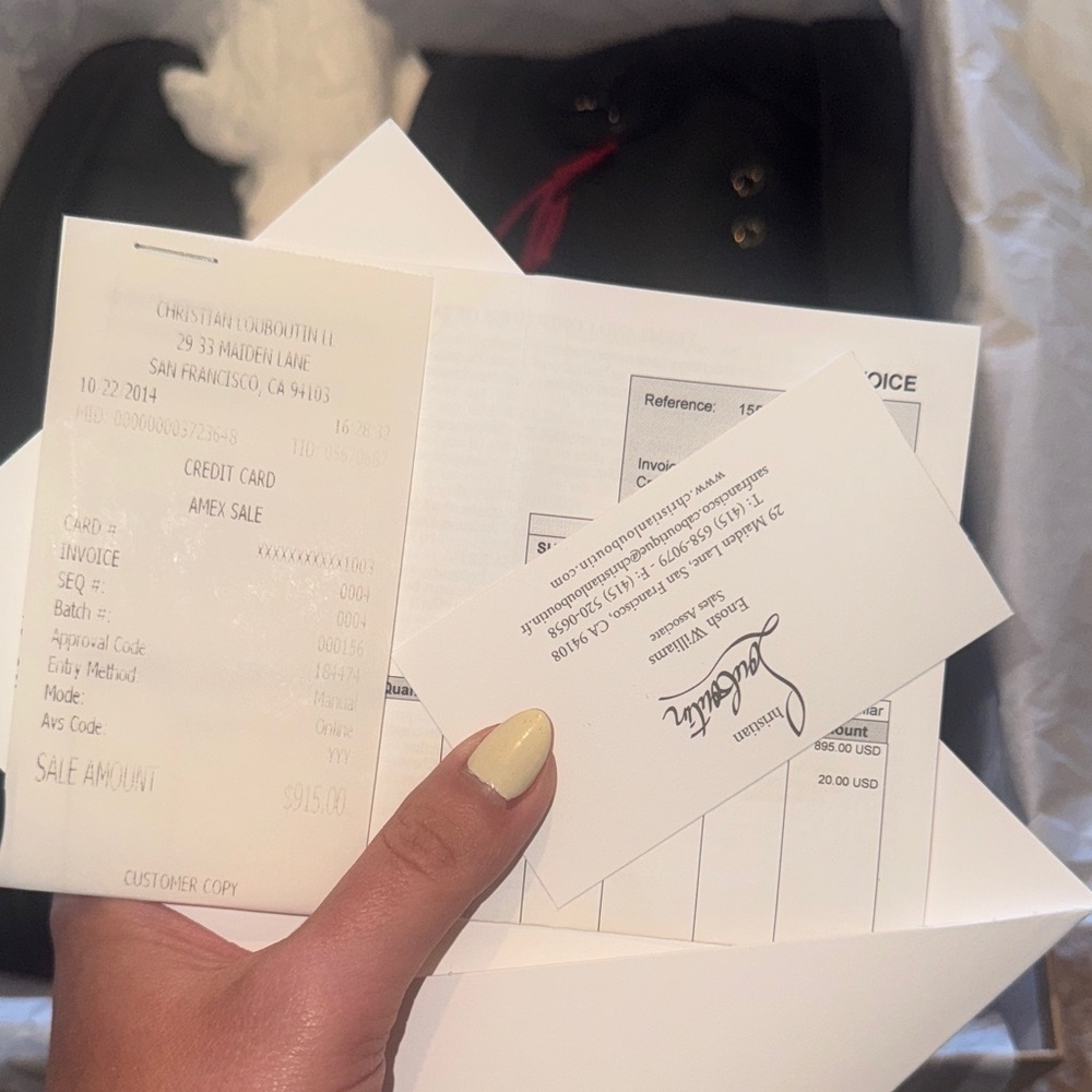 Christian Louboutin Black High-Top Sneakers - Picture 4 of 9